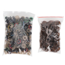 DIY Craft 12mm Safety Eyes in Mixed Colors for Plush Toys - 100pcs Kit
