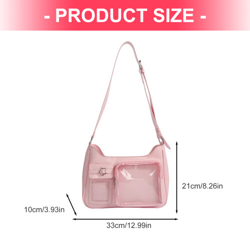 Itabag Schoudertas Transparante Messenger Bag Itabag Toted-Wit 2