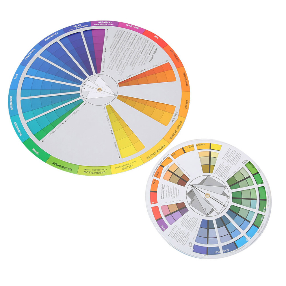 Tattoo Color Mixing Guide 2pcs Pigment Wheel Artist Essential Tattoo Tool