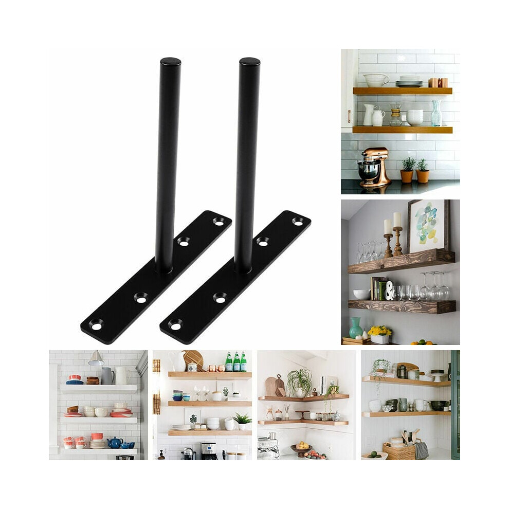 Floating Shelf Bracket For Home, Heavy Duty Stainless Steel Blind Shelf Supports, Invisible Installation, Space-Saving Design, Concealed Brackets, Eas 9363190711042