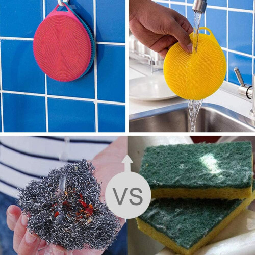 2σε1 Απολέπιση Σώματος Σιλικόνης Loofah, Μαλακό Απολέπιση Σώματος Σιλικόνης για 2
