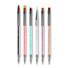 6 Stück Nail Art Punktier- und Malstift Set, Mehrfarbig, 21cm