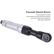 Pneumatic Air Ratchet Wrench 1/2in Square Drive 45ft/lbs Torsion