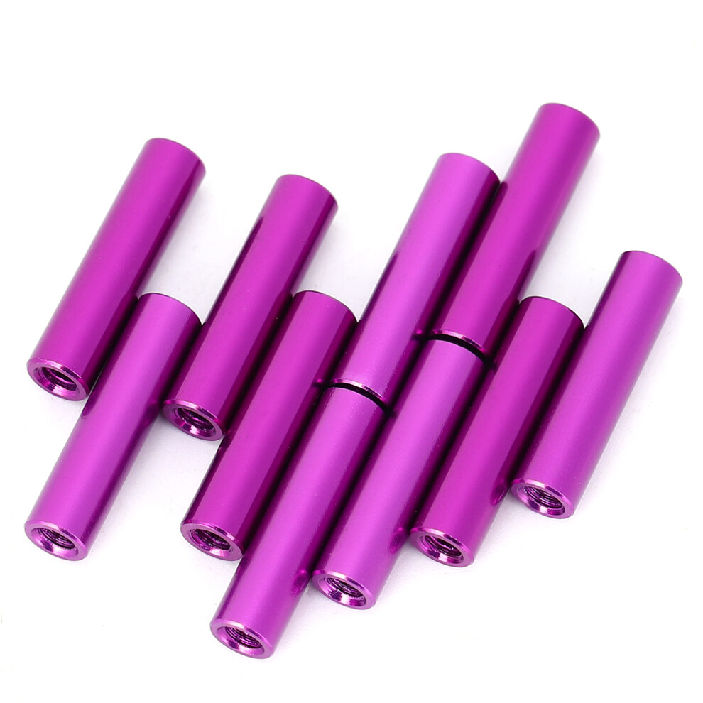 10Pcs M3x20 Aluminum Standoff Spacer Rods Purple For Fpv Quadcopter Uav 8431361914354