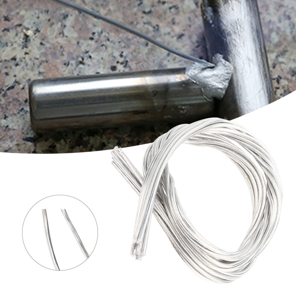 Aluminum Welding Rod Set 10Pcs 2Mm Dia Low Temp Solder Flux Easy Melt 4971361915561