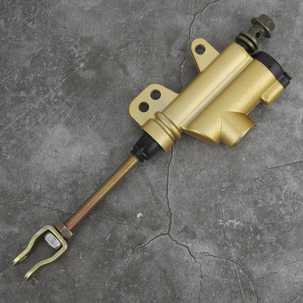 10Mm/0.4In Rear Hydraulic Brake Master For Atv Dirt Quad Bike, Steel Alloy 8011361915980