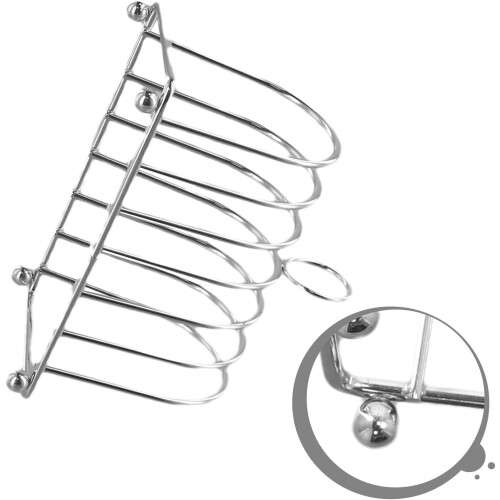 Stainless Steel Toast Rack for Efficient Bread Storage Perfect for Any Meal Setting 1