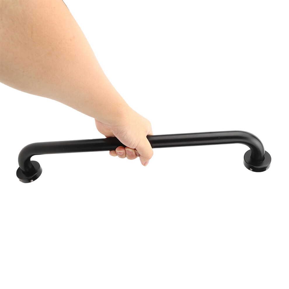 Anti-Slip Black 50Cm Space Aluminum Grab Bar For Bathtubs & Showers 3731361917368