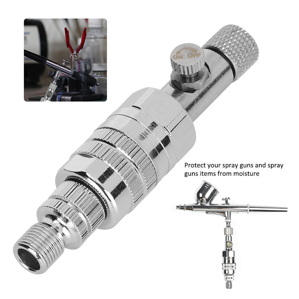 Airbrush Water Trap And Moisture Filter With Adjustable Control Valve Mini Size 9361361917903