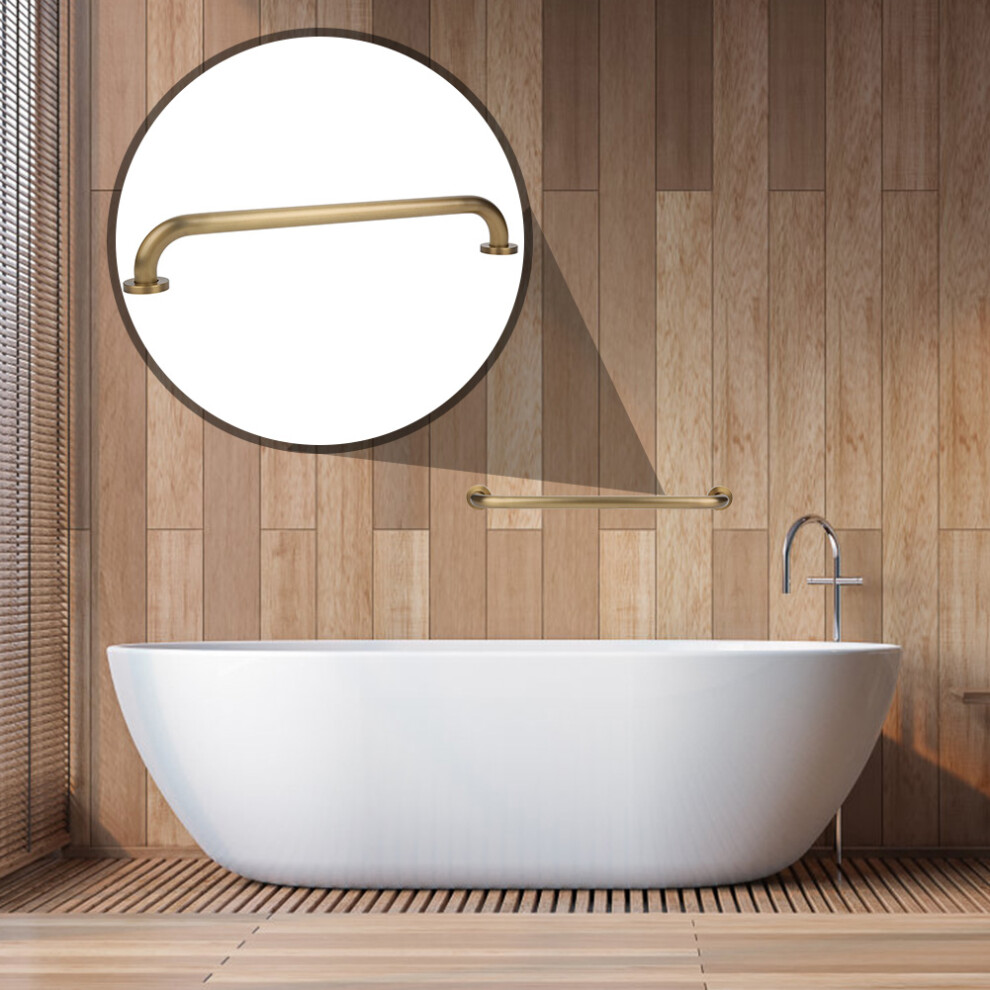 Antique Brass Wall Mount Shower Grab Bar, 50cm Safety Handrail