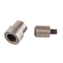 2 Stück Stahl-Leder-Lochstanze Set, 1,5-16mm Hohllochzange, Silber