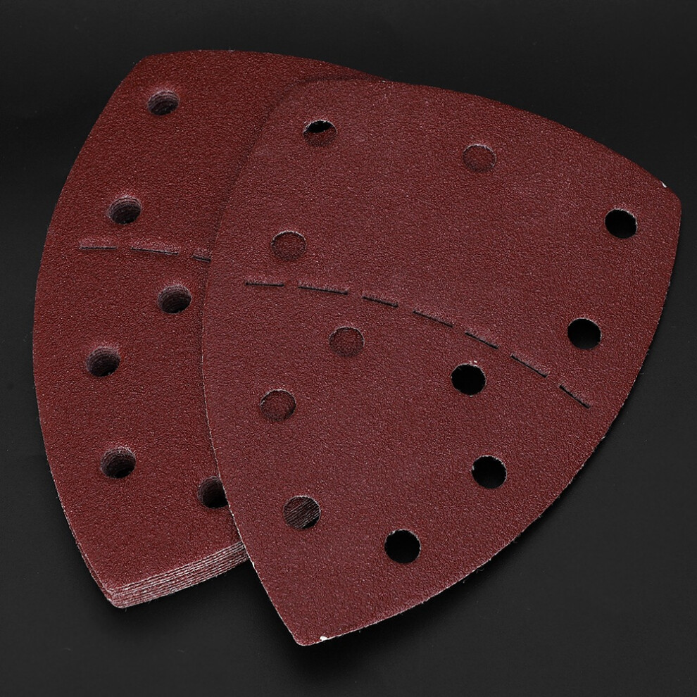 60Pcs 140X140x100mm Mouse Sandpaper With 11 Holes 80 Grit Abrasive Sheets 5021361919249