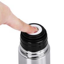 Edelstahl-Vakuum-Thermosflasche 500ml Isolierbecher Silber