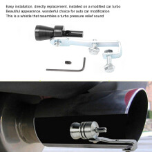Black Aluminum Alloy Car Tail Exhaust Pipe Whistle | Lightweight & Durable