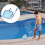 Pool Cleaning Set: Deep Leaf Skimmer Net Leaf Rake & Aluminum Pole 6