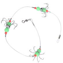 Leuchtender Tintenfisch-Schnurhaken 56 cm fluoreszierend grün für nächtliches Angeln