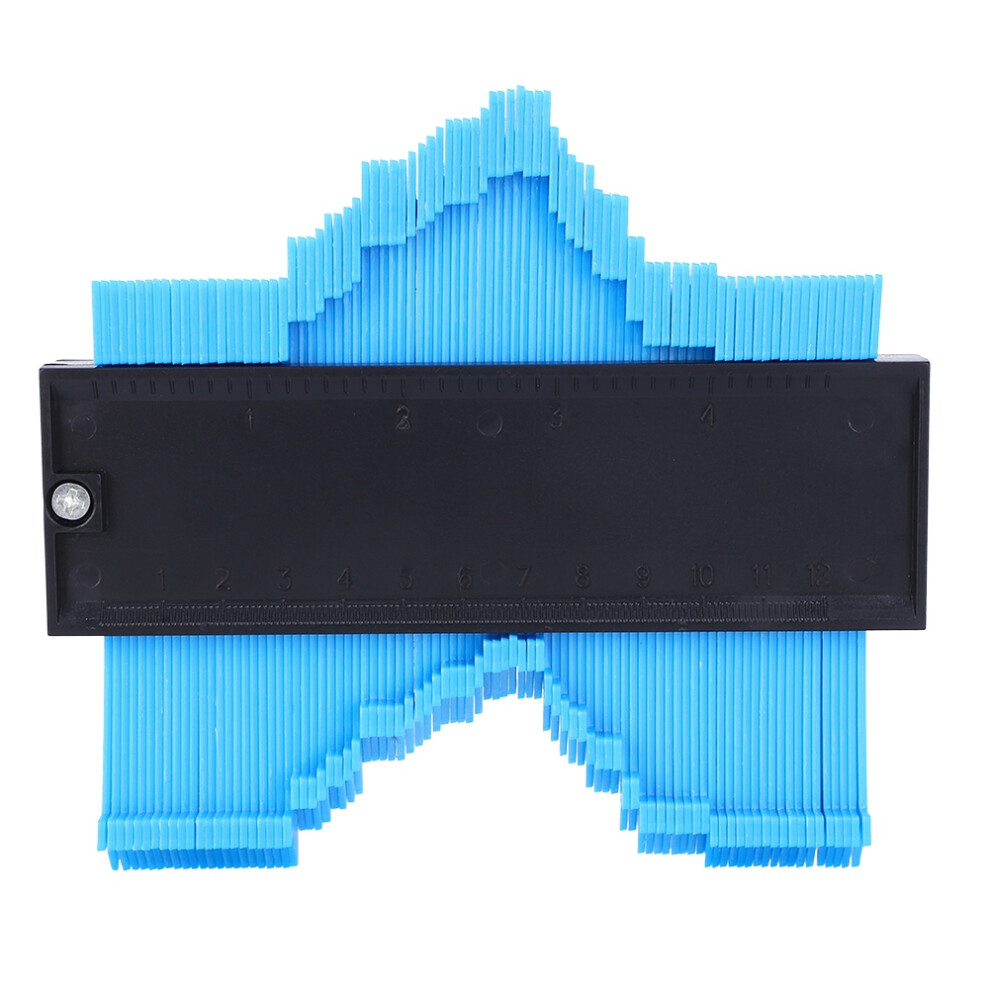 Blue Irregular Contour Gauge Ruler, 120Mm, Woodworking Tool 5061361924782