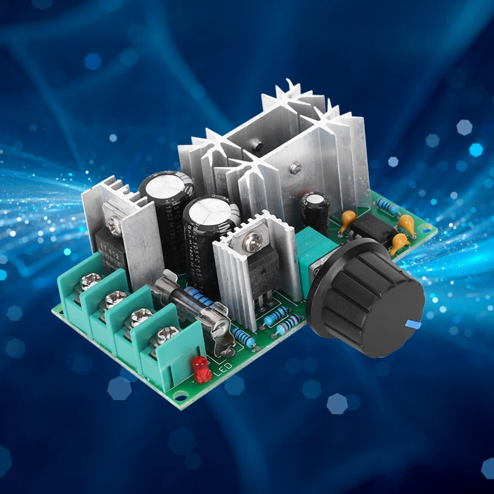 DC Motor PWM Speed Controller 20A Power Module 12V-48V Fan Regulator on ...