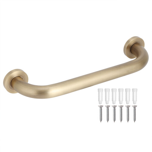 Durable Brass Wall-Mounted Handrails - Safe Grips for Home Use 1
