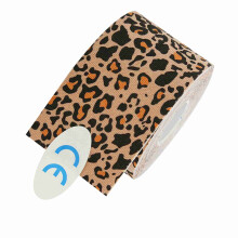 Elastischer Leopard-Sporttape 5cm x 4,5m Anti-Zerrung Klebeband