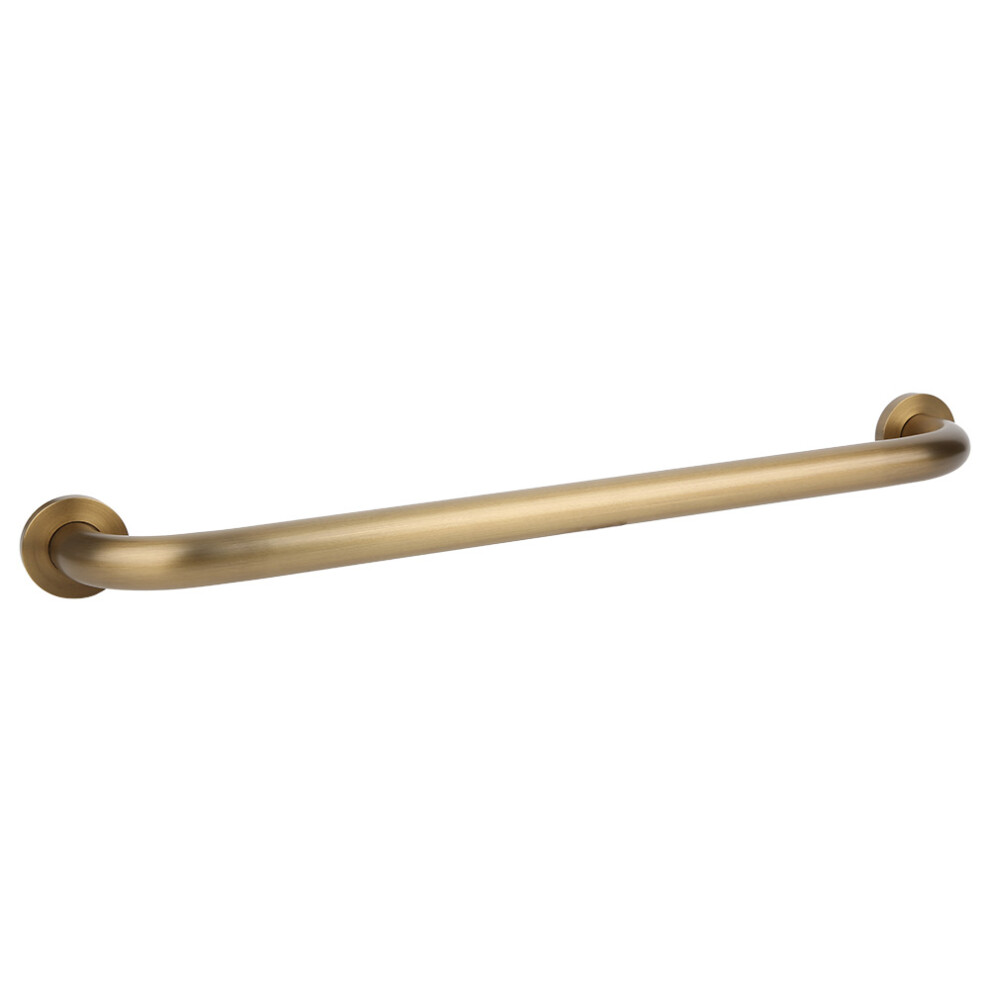 Wall Mounted Brass Bath Shower Grab Bar 52cm, Antique Brass