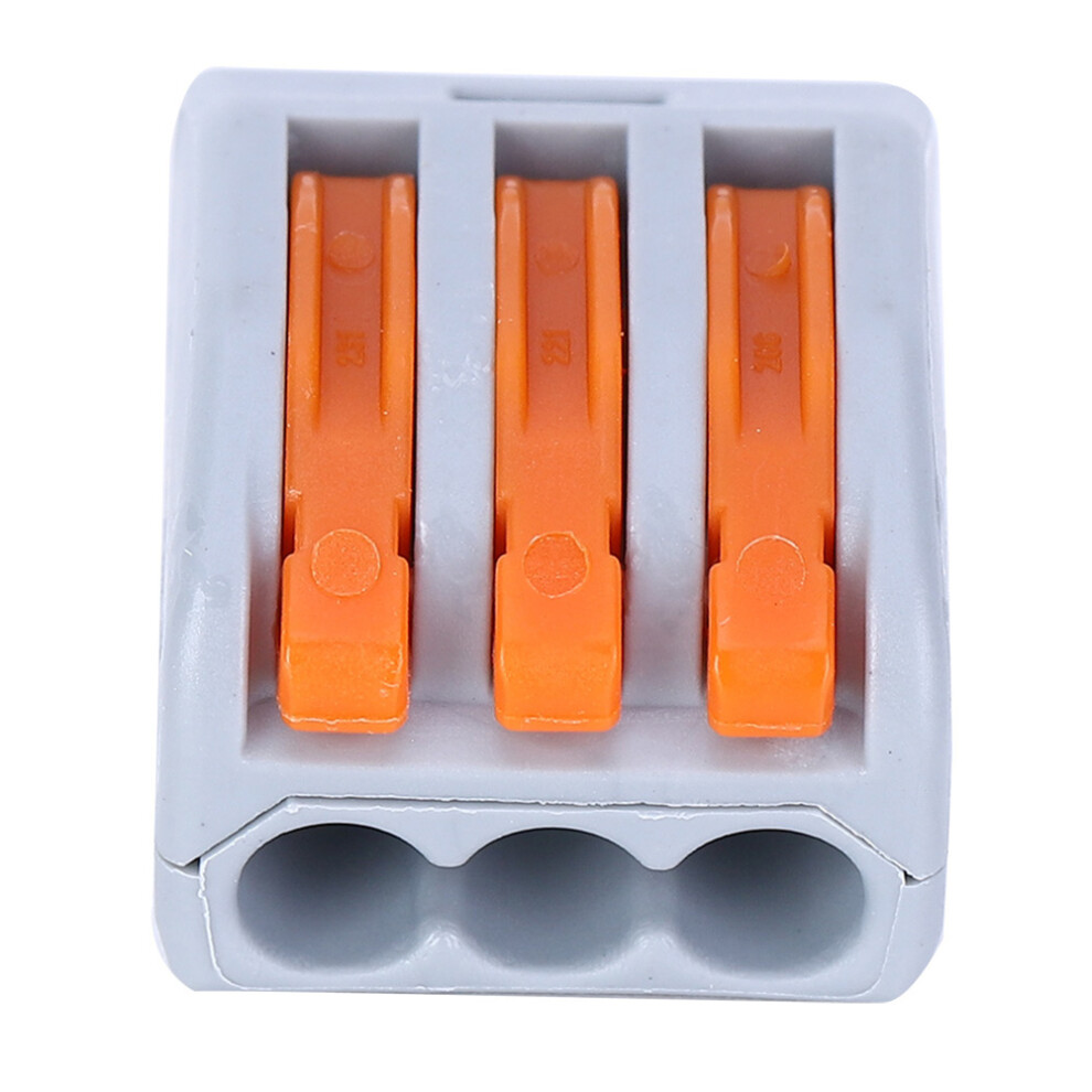 10Pcs Pct-213 Compact 3 Plug Electrical Wiring Connectors For Lighting Projects 8481361927557