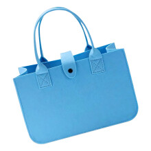 Moderne Filztasche, geräumiger Innenraum, faltbare-Hellblau