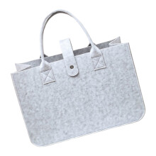 Filztaschen Shopper, faltbare Einkaufstasche für-Hellgrau