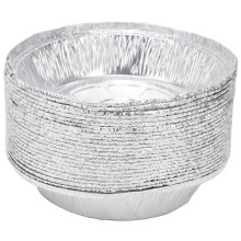 Stevige aluminium taartvormen, ronde folie cakevormen met plastic deksels, multifunctionele wegwerpverpakkingen, geschikt voor vriezer en oven,