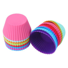 Acessórios de confeitaria próprios para lava-louças, conjunto de forminhas multicoloridas para assar sem esforço, forminhas antiaderentes para
