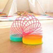The Magic Toy Shop 12x Large Rainbow Magic Spring Slinky Toy Kids Sensory and Fidget Filler Toys