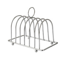 Toast Rack Safe Kitchen Supplies Accessories Stainless Steel Holder Toast Rack Slices Bread Non-Stick Silver