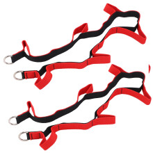 Wanddecken-Angelrutenhalterung Gurt Nylon Halter Rot Schwarz 105mm