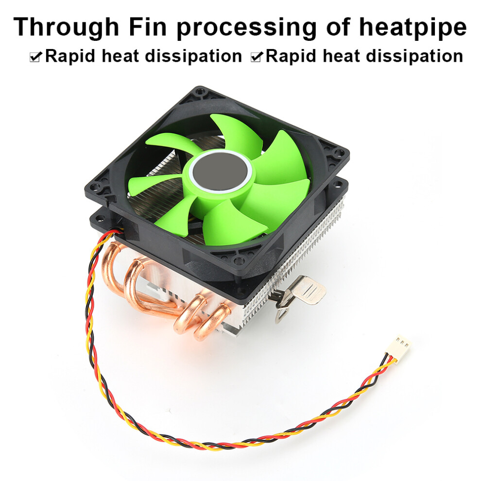 Cpu Cooler Radiator Down-Shot 4 Brass Heatpipe 2000Rpm Green 8411361935450