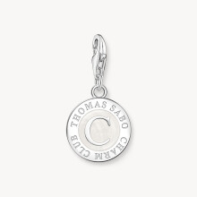 THOMAS SABO Charm White Enamel Charmista Coin