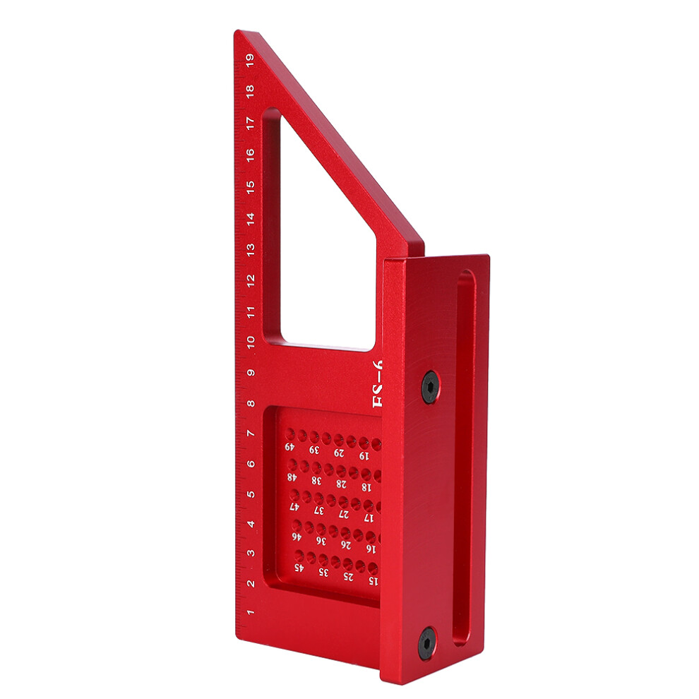 Aluminum Alloy Woodworking Scribing Ruler Gauge, 200X75mm 4961361936703