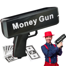 Instant Party Money Rain Metal Shooter Gun Black