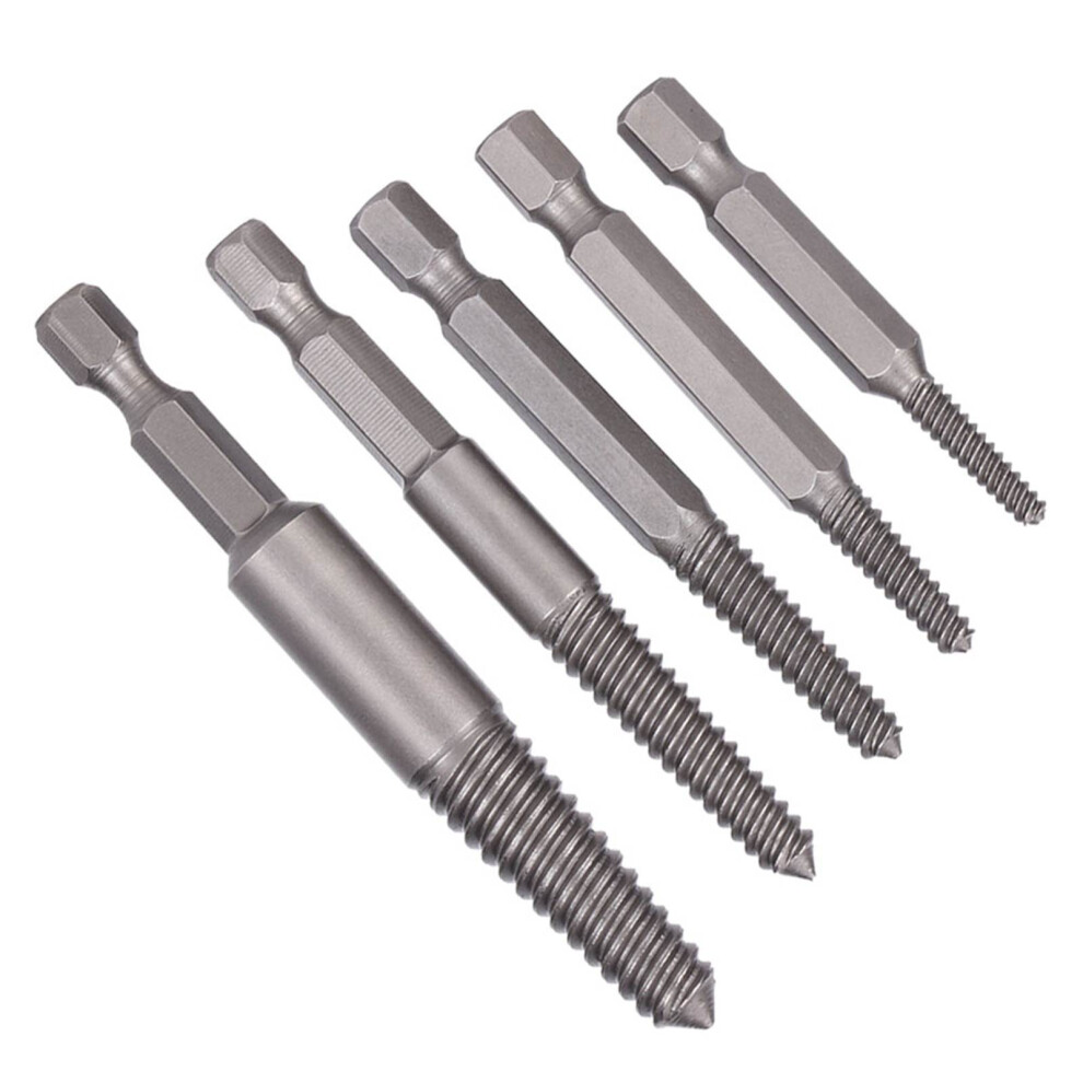 5Pcs.broken.screw Extractor Hex Shank Fine Teeth Damaged Bolts Removaltool Easy` 8111361937712