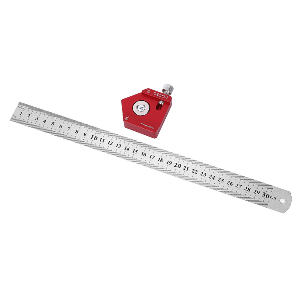 Cx300-2 Wooden Scribing Ruler 300Mm High-Precision Angle Measure 5051361938360
