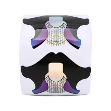 Colorful Fish-Shaped Acrylic Nail Extension Stickers 300pcs, Moisture-Proof