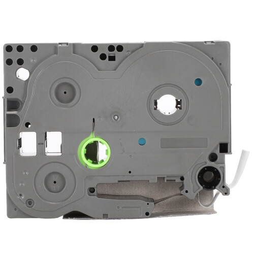 Durable 12mm Black on Matte Silver Label Tape for PT-9700 Printer 2