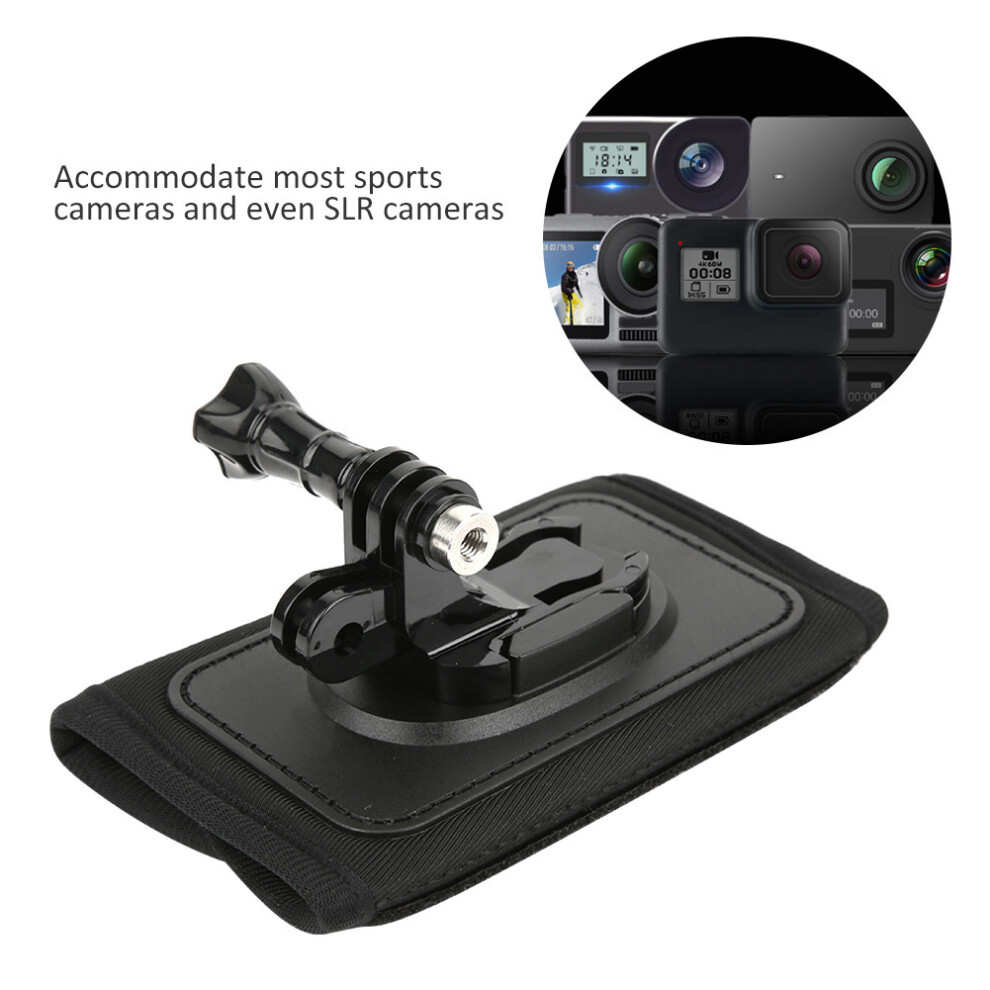 Sports Camera Backpack Clip Mount For Gopro 8/7/6/5/4 & Sjcam/Dji, Black 8031361939502