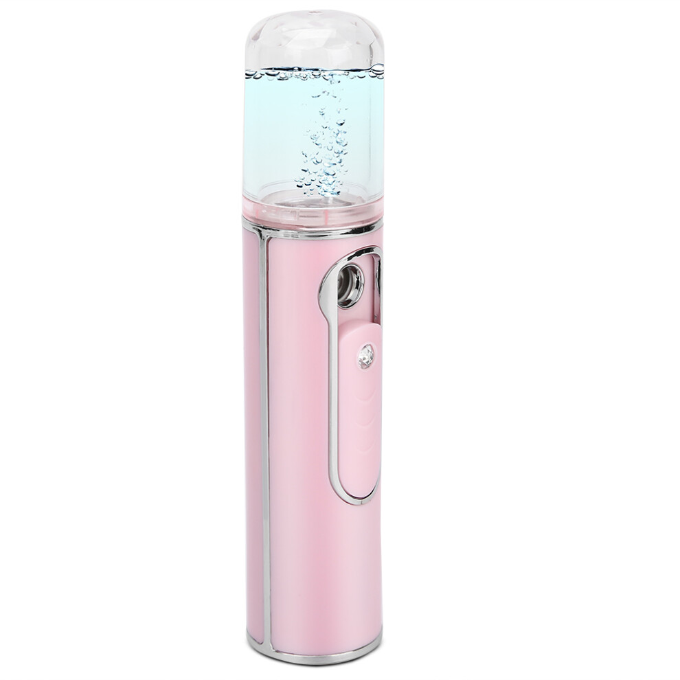 Pink Usb Rechargeable Nano Face Mist Sprayer 30Ml Moisturizing Face Humidifier