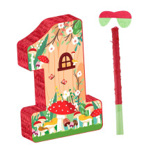 Piñatas for Birthday Party Game, Refillable Ornament, Home Decoration, Party Favor with Pole and Eye for Festive Use