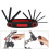 Lightweight Aluminum Hex Wrench Set 9 Sizes Archery Accessory Red 9