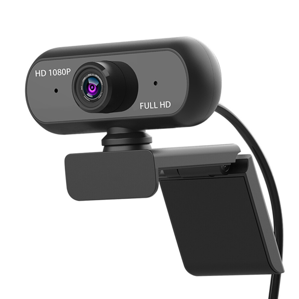 Full Hd 1080P Usb Webcam With Mic, Wide Angle, Drive-Free, Compact Black 6931361944259