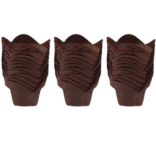 Εύχρηστα και καθαρά ποτήρια ψησίματος για cupcakes, θήκες για ποτήρια ψησίματος Tulip
