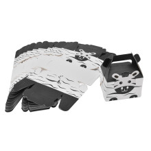 Adorabile tema animale, perfetto per ogni occasione, scatole per feste a tema orso accattivanti, contenitori riutilizzabili in carta kraft per