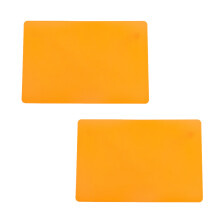 Leather Washable Placemats, Heat-resistant, Non-Slip, Artificial PU Leather Table Protectors, Double-sided Texture, Oil-proof, Easy Clean for Indoor/O