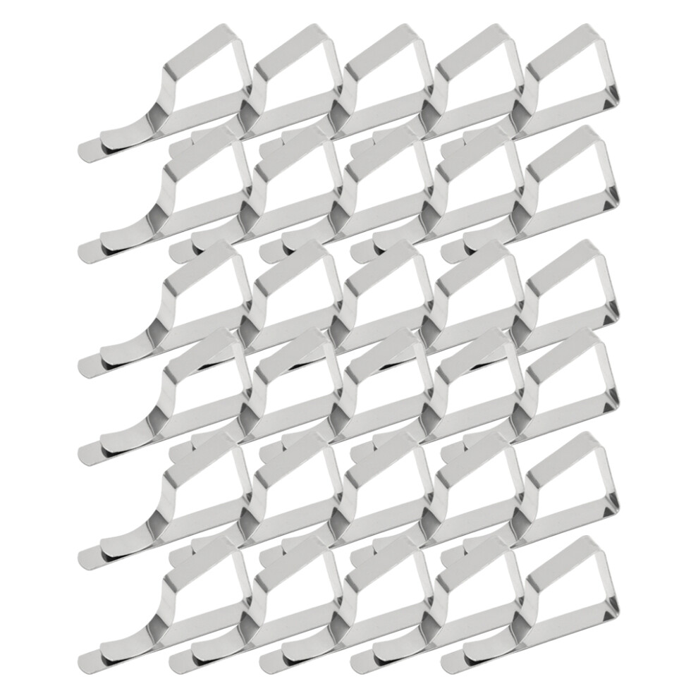 (silver, set 230pcs) Versatile Tablecloth Fix Practical Cloth Clip Suitable For Various-image-OPC-PMZNZQR-NEW
